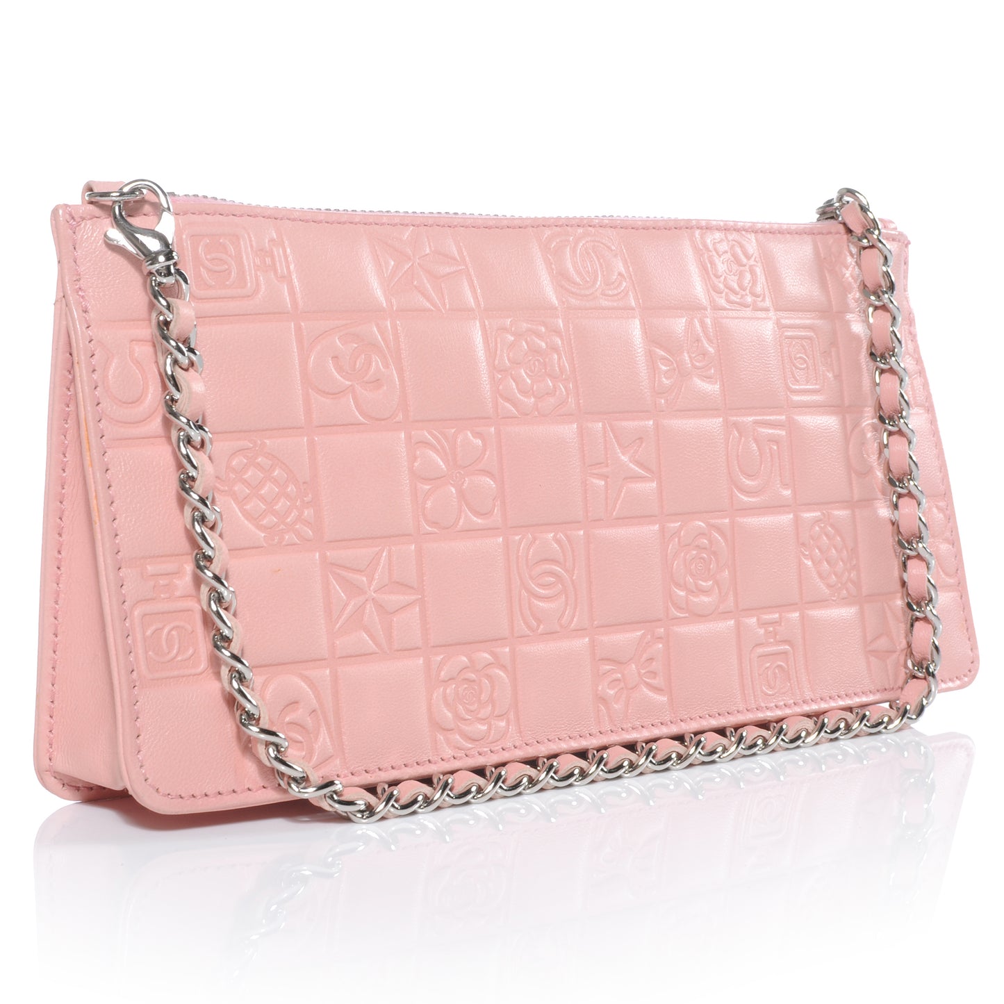 Lambskin Precious Symbols Pochette Pink