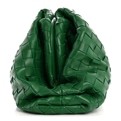 Bottega Veneta Nappa Maxi Intrecciato The Pouch Oversized Clutch Racing Green 10 of 11