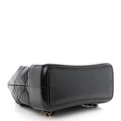 Chanel Aged Calfskin Quilted Small Gabrielle Backpack Black 4 of 11