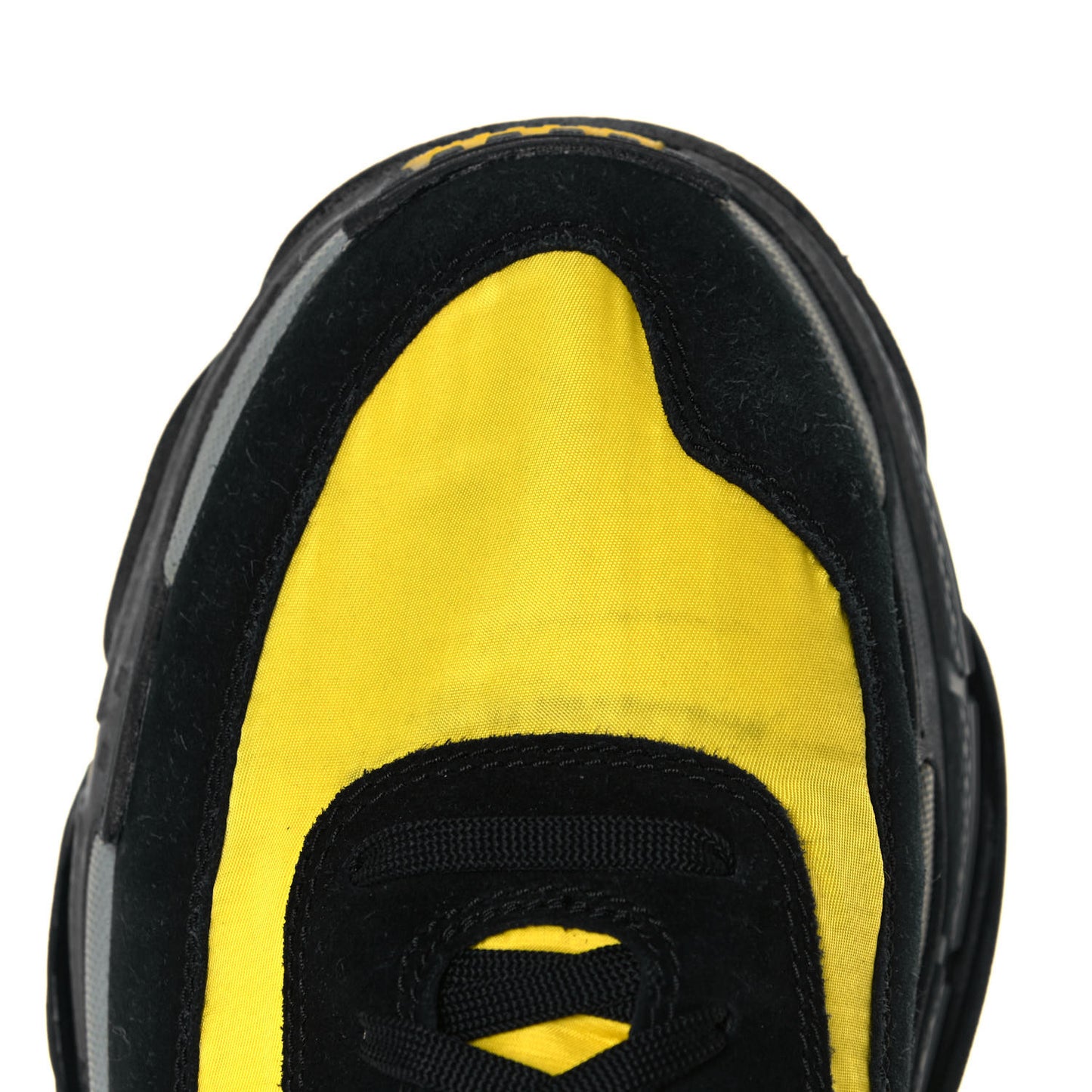 Nylon Suede Mens Triple S 2.0 Sneakers 45 Black Jaune Gris