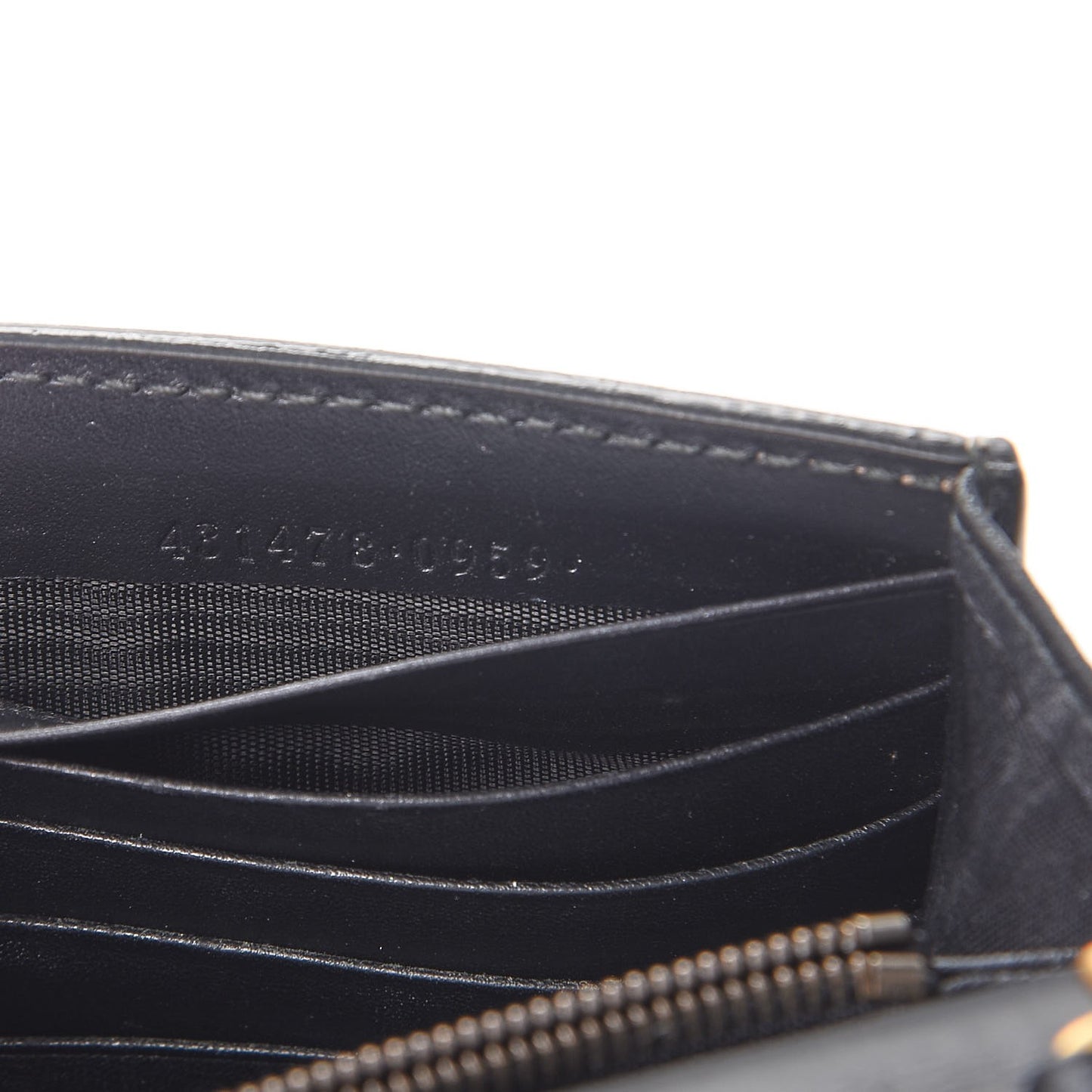 GG Supreme Monogram Mini Peony Pearly Wallet on Chain Black