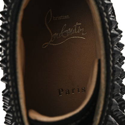 Christian Louboutin Veau Velours Womens Louis Spikes Flat Sneakers 39.5 Black 8 of 8