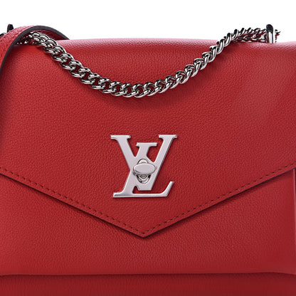 Louis Vuitton Soft Calfskin Mylockme Chain Bag BB Rubis 9 of 10