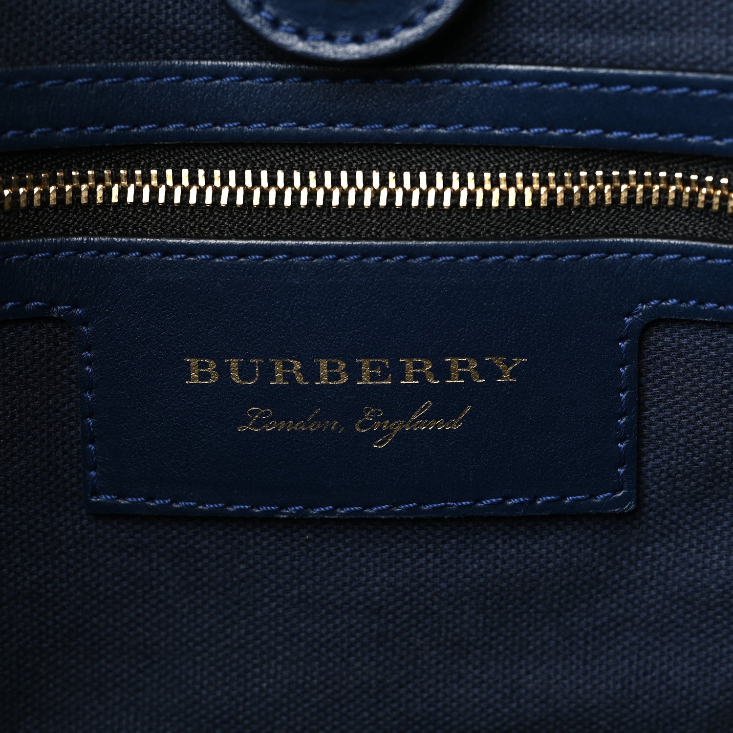 Burberry House Check Small Canterbury Tote Navy 6 of 10