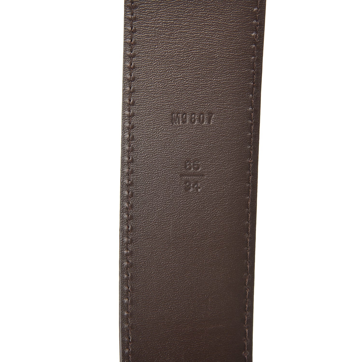 Louis Vuitton Damier Ebene 40mm LV Initiales Belt 85 34 5 of 10