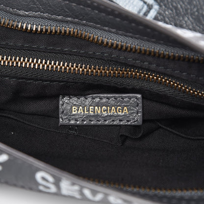 Balenciaga Agneau Arena Graffiti All Over Classic Hardware S City Gris Fossile White 6 of 7
