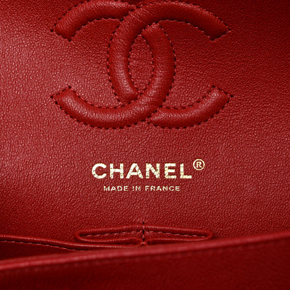 Chanel Caviar Quilted Small Double Flap Red 6 of 10
