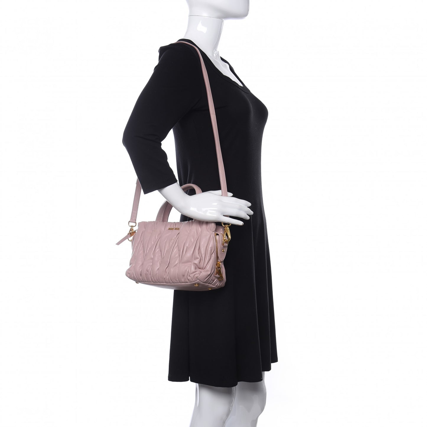 Nappa Matelasse Bauletto Top Handle Orchidea