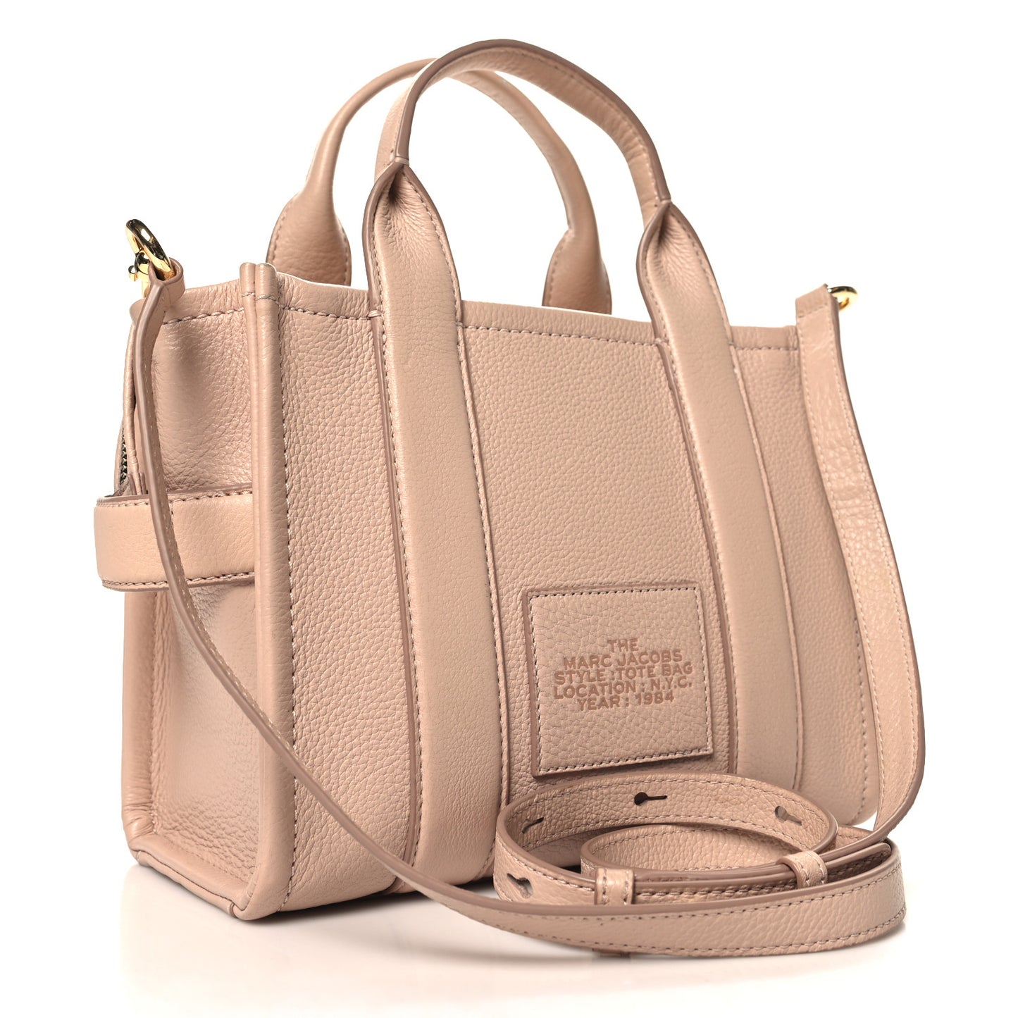 Grained Calfskin Small The Tote Bag Rose Dust