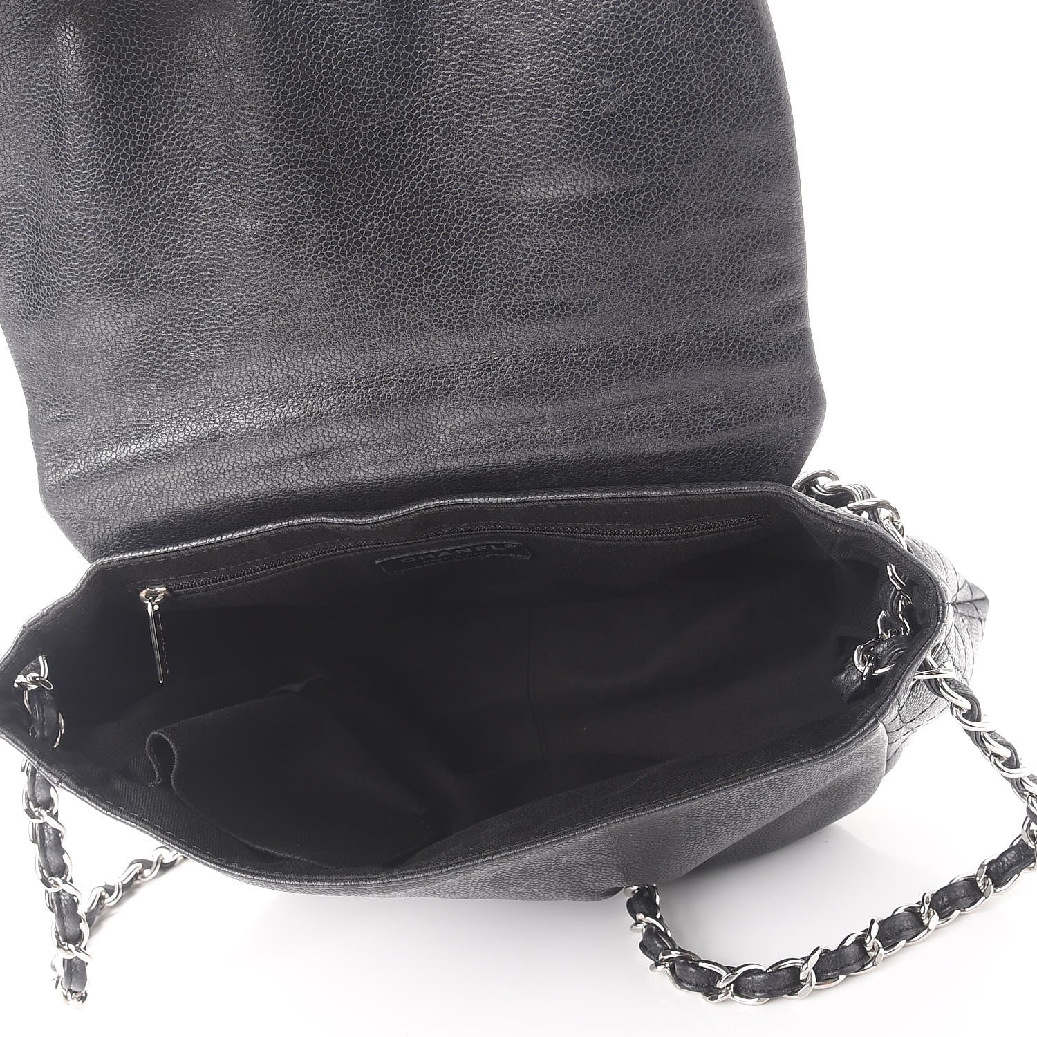 Chanel Caviar Half Moon Large Flap Black 5 of 10