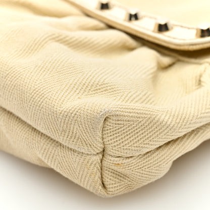 Fendi Canvas Small Chef Shoulder Bag White 9 of 11
