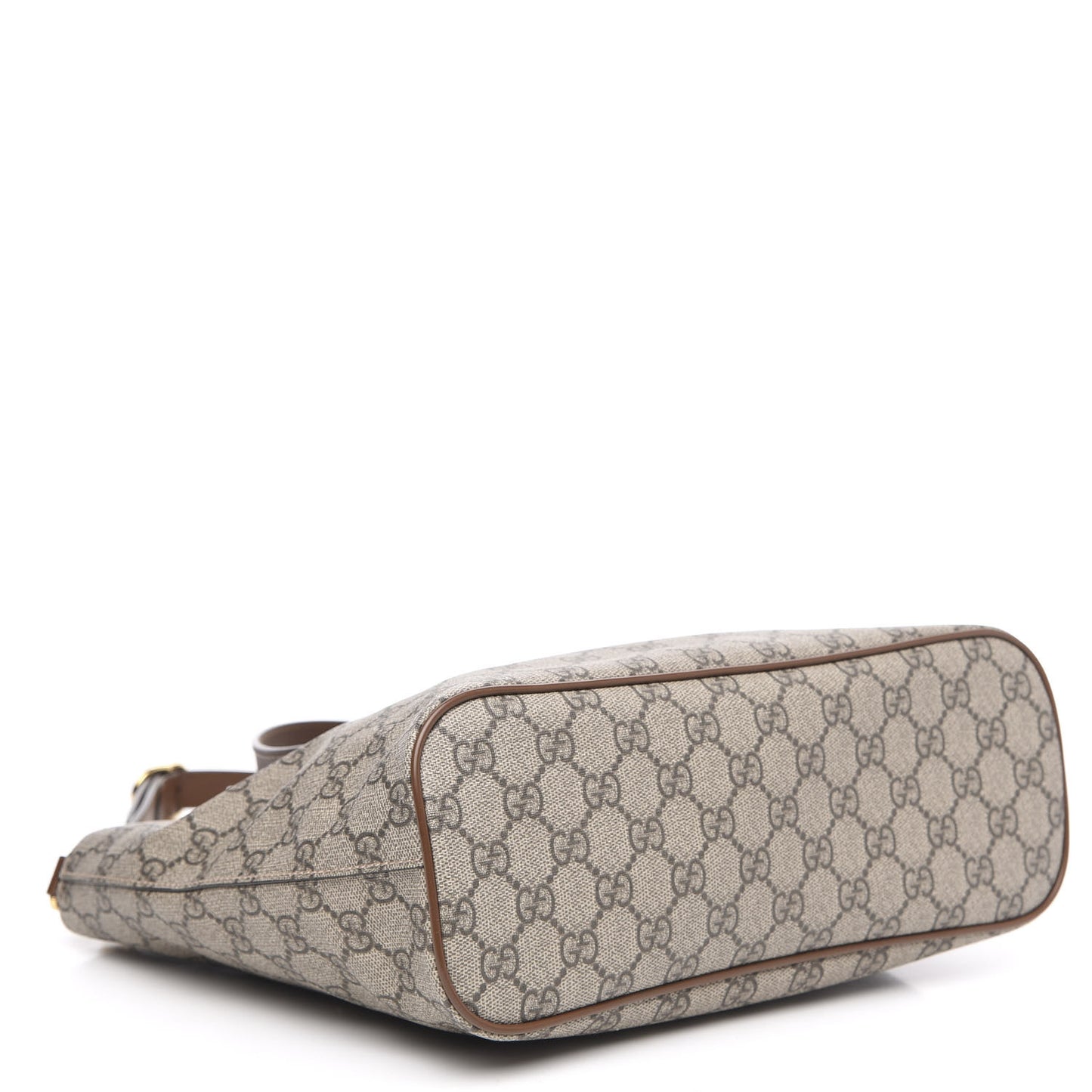 Soft GG Supreme Monogram Small Crossbody Tote Beige Cuir