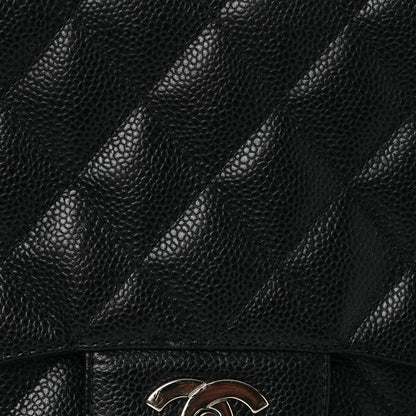 Chanel Caviar Quilted Jumbo Double Flap Black 10 of 16