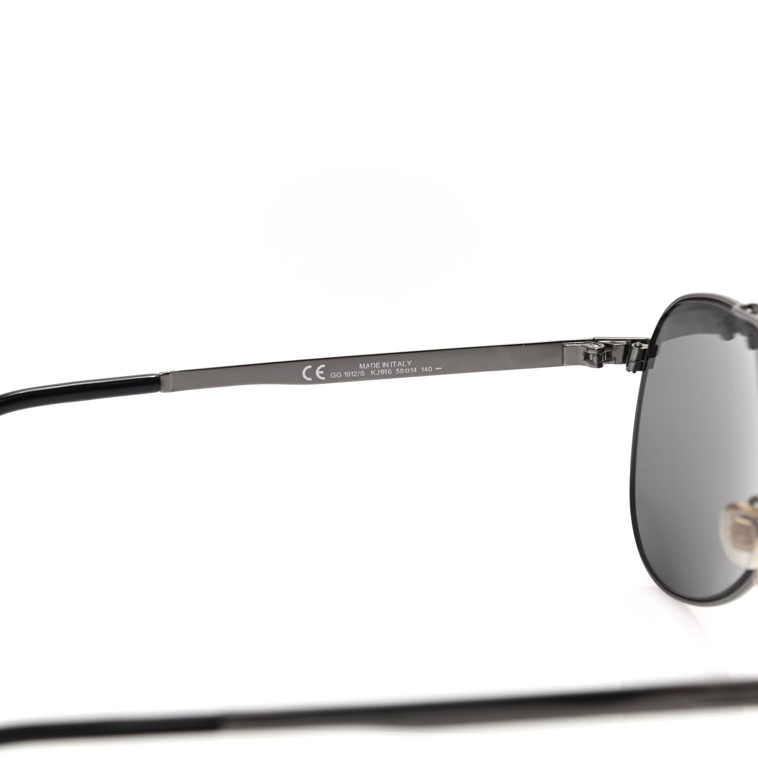 Gucci Metal Aviator Sunglasses GG 1912/S Black 6 of 7