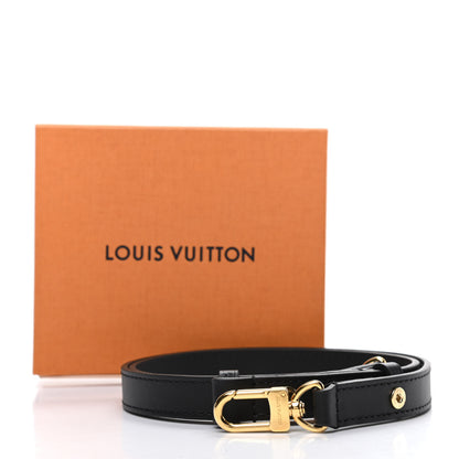 Louis Vuitton Calfskin 20mm Adjustable Shoulder Strap Black 3 of 3