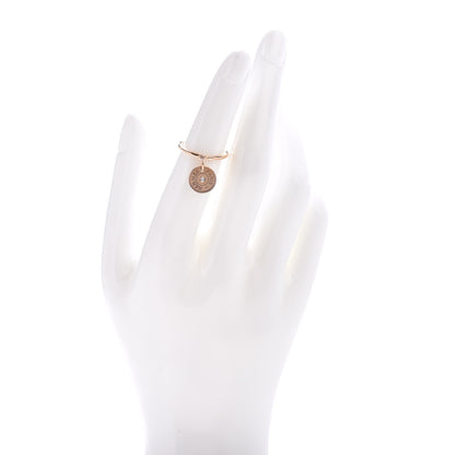 Hermes 18K Rose Gold Diamond Gambade Ring 49 4.75 2 of 6