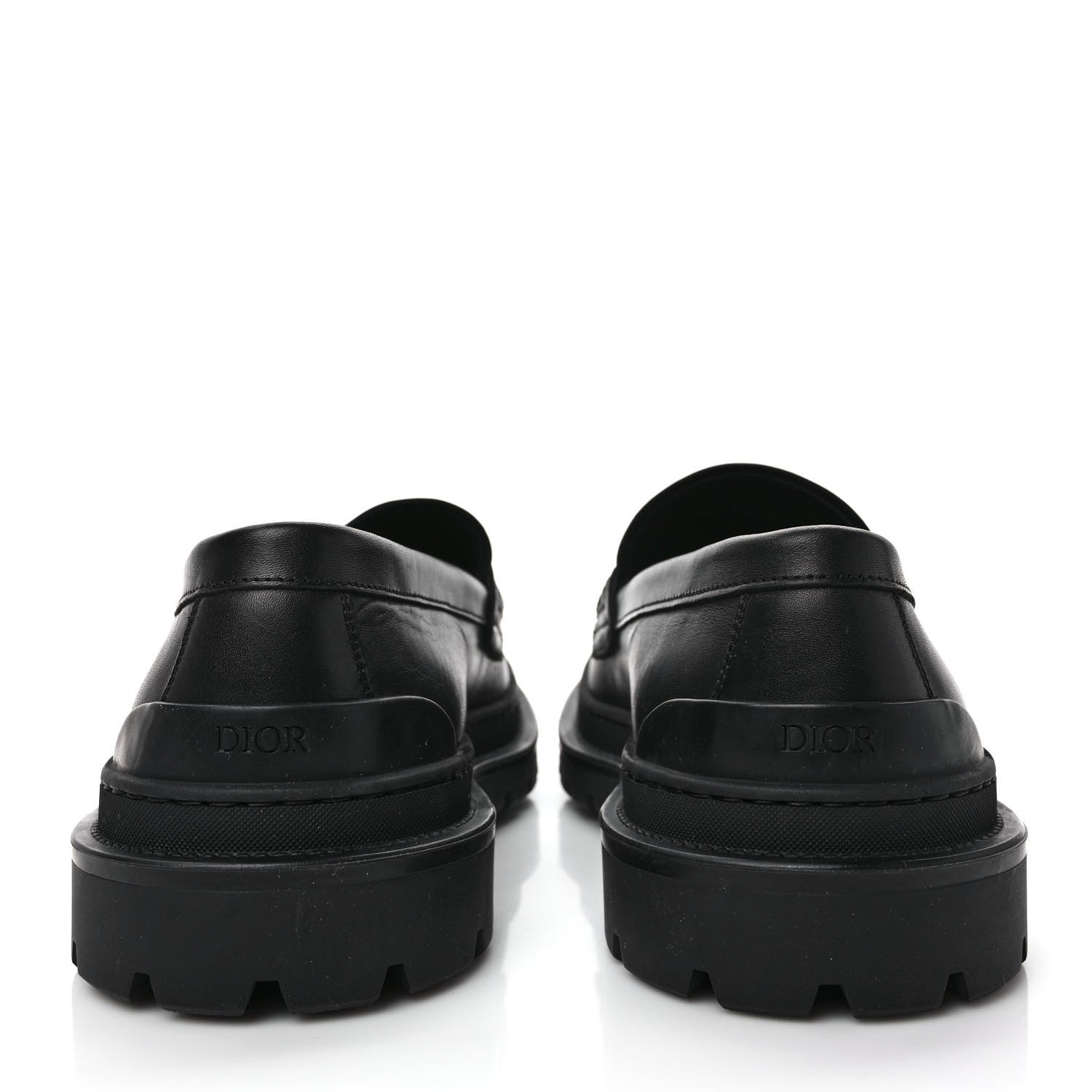 Christian Dior Calfskin CD Loafers 44 Black 5 of 9