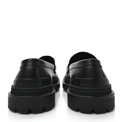 Christian Dior Calfskin CD Loafers 44 Black 5 of 9