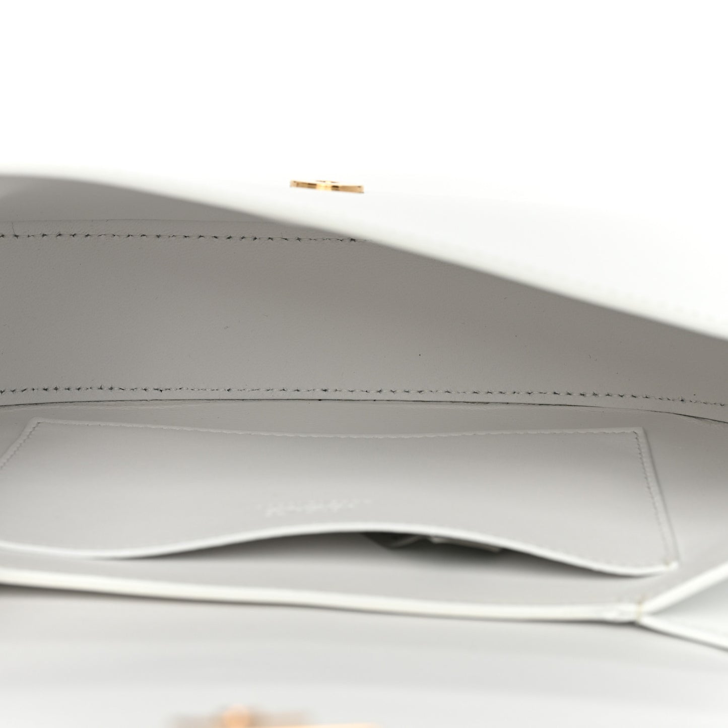 Calfskin Medium Greca Goddess Shoulder Bag White