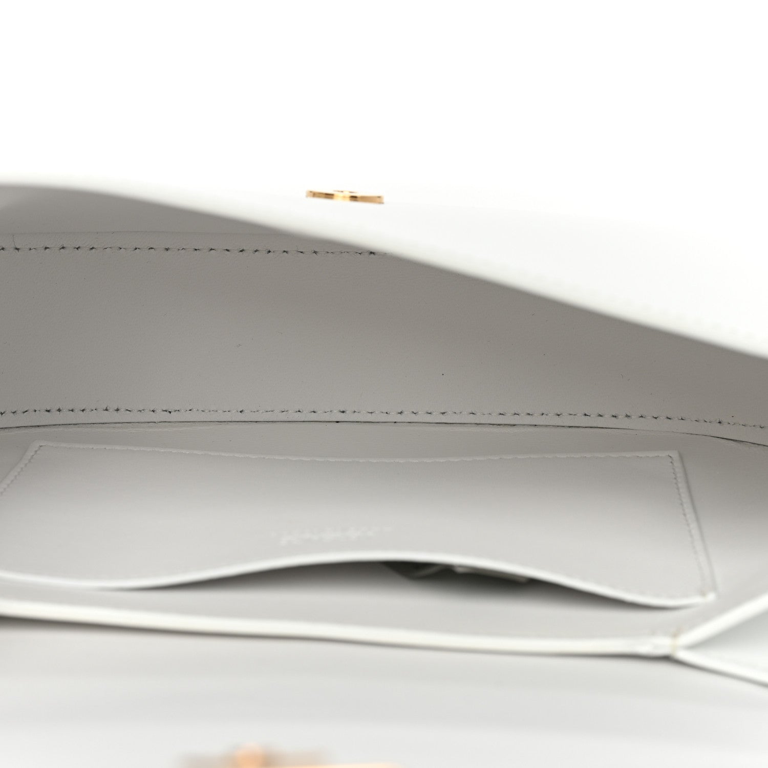 Versace Calfskin Medium Greca Goddess Shoulder Bag White 4 of 7