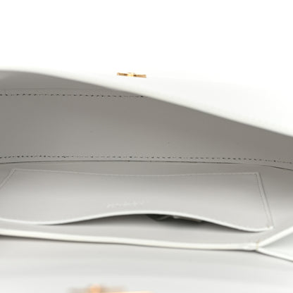 Versace Calfskin Medium Greca Goddess Shoulder Bag White 4 of 7