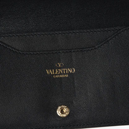 Valentino Garavani Vitello Rockstud Flap Wallet Black 8 of 10