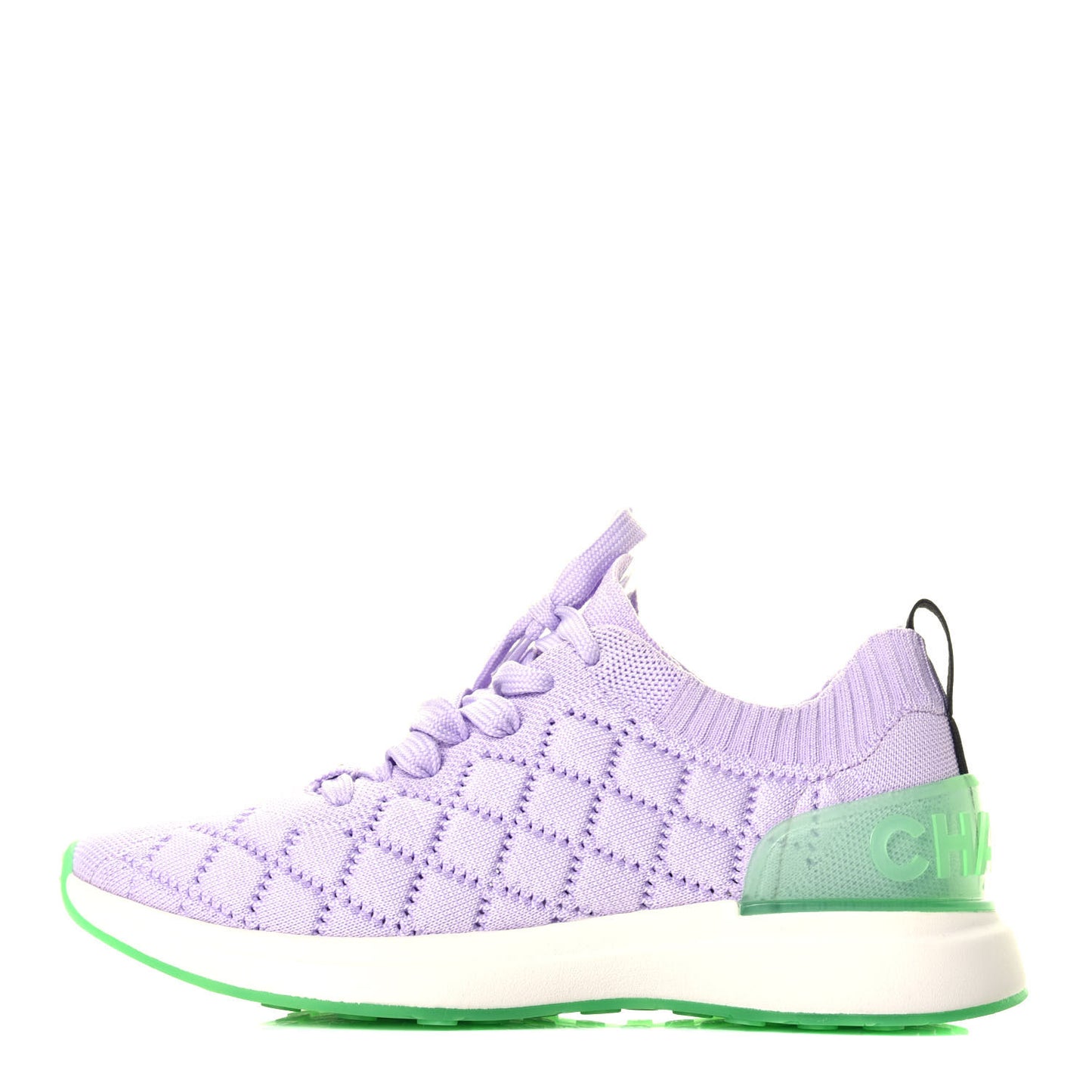 Mixed Fibers Quilted Womens CC Sneakers 38.5 Purple