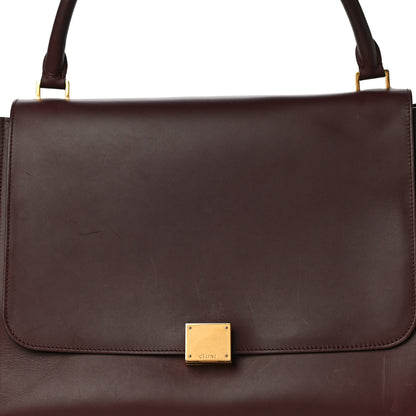 Celine Smooth Calfskin Suede Large Bi-Color Trapeze Burgundy 17 of 17