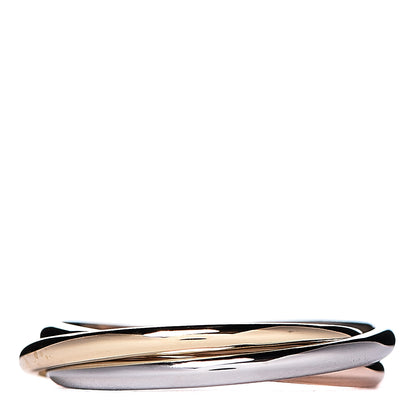 Cartier 18K Pink Yellow White Gold Extra Small Trinity Ring 45 3.25 1 of 4