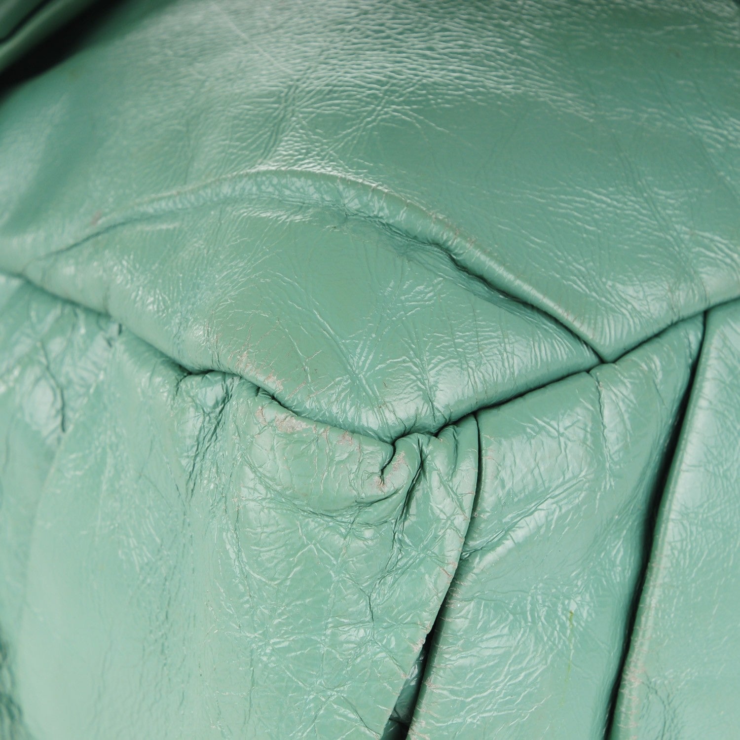 Chanel Glazed Calfskin Twisted Maxi Flap Green 9 of 9