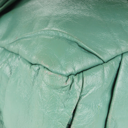 Chanel Glazed Calfskin Twisted Maxi Flap Green 9 of 9