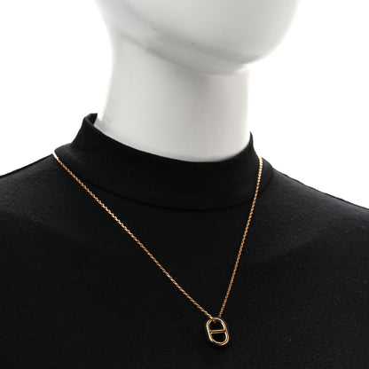 Hermes Swift O'Maillon Pendant Necklace Black 2 of 8