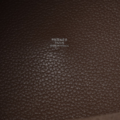 Hermes Taurillon Clemence Picotin Lock TGM Etoupe 7 of 11