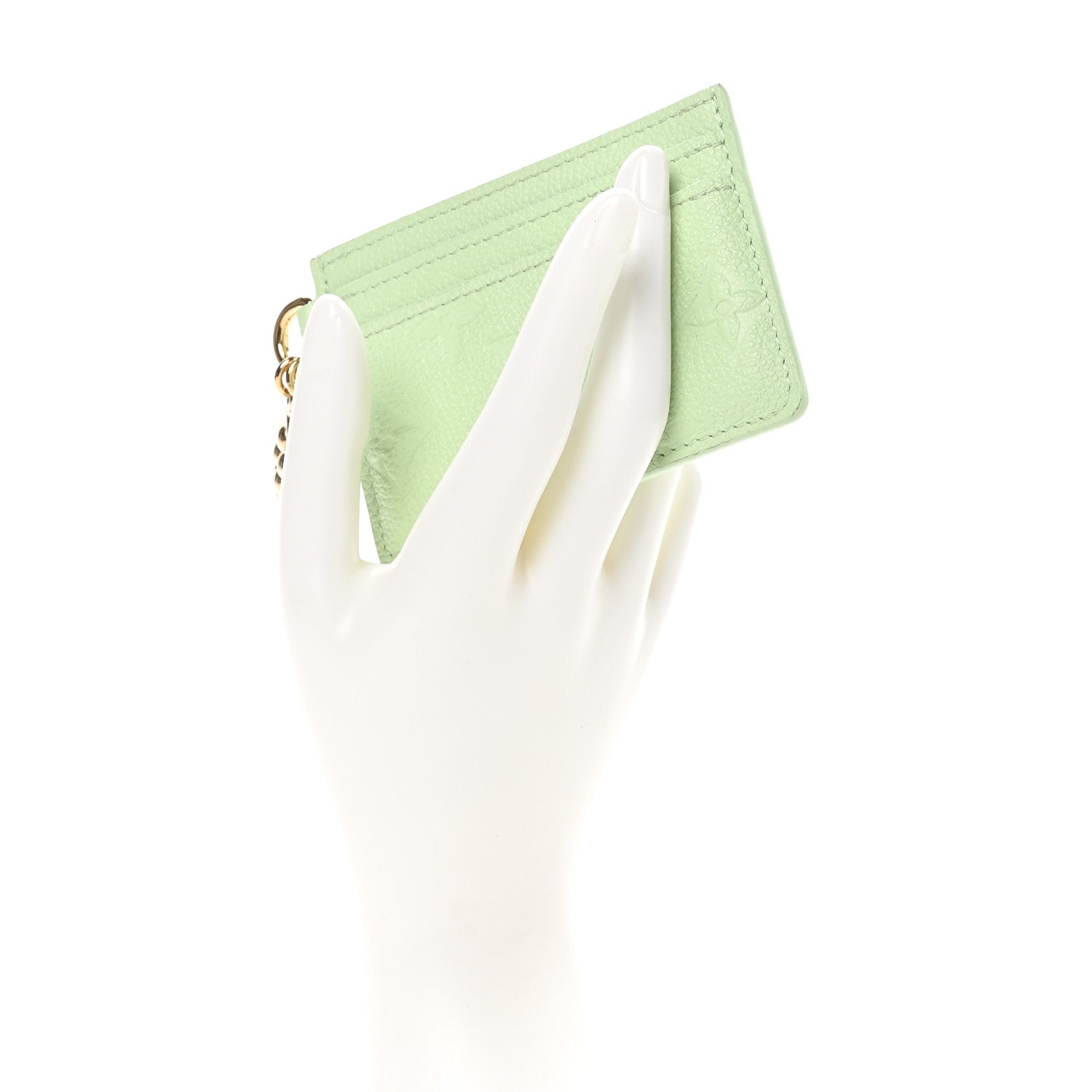 Louis Vuitton Empreinte Monogram LV Charms Card Holder Spring Green 2 of 8