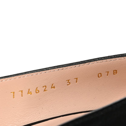Gucci Malaga Kid Horsebit 75mm Pumps 37 Black 7 of 9