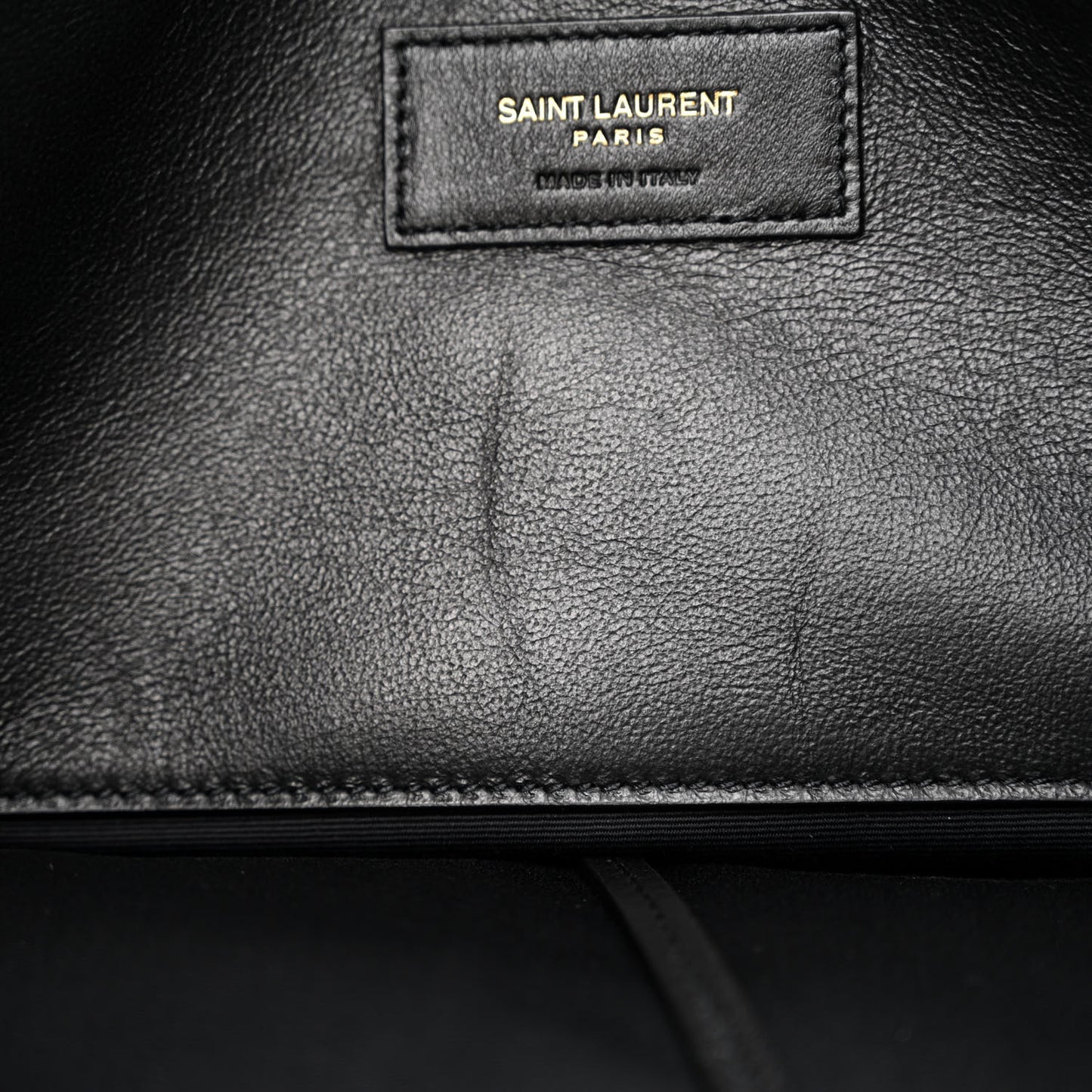 Lambskin Matelasse Monogram Large Jamie 4.3 Black