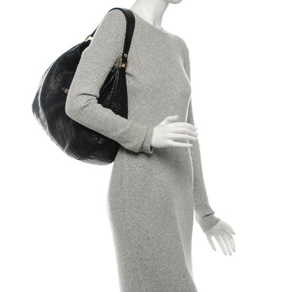 Gucci Guccissima Large New Ladies Web Hobo Black 2 of 7