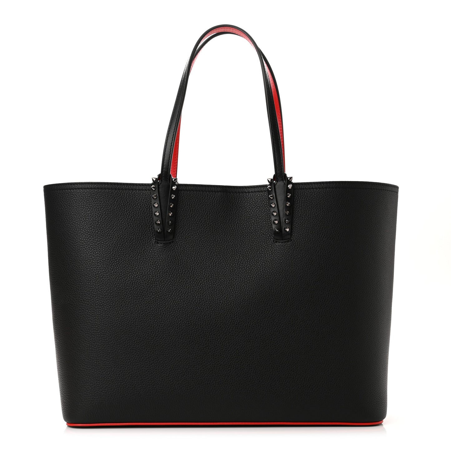 Calfskin Spikes East West Cabata Tote Black