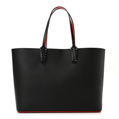 Christian Louboutin Calfskin Spikes East West Cabata Tote Black 3 of 10