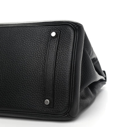 Hermes Taurillon Clemence Birkin 35 Black 9 of 15