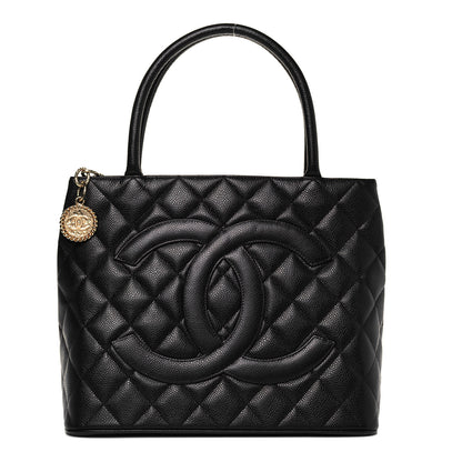 Chanel Caviar Quilted Medallion Tote Black 1 of 9