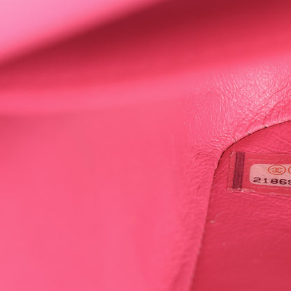 Chanel Lambskin Quilted Jumbo Double Flap Dark Pink 7 of 27