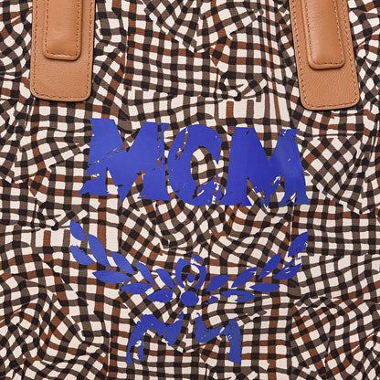 MCM Visetos Large Liz Reversible Shopper Tote Cognac 16 of 16