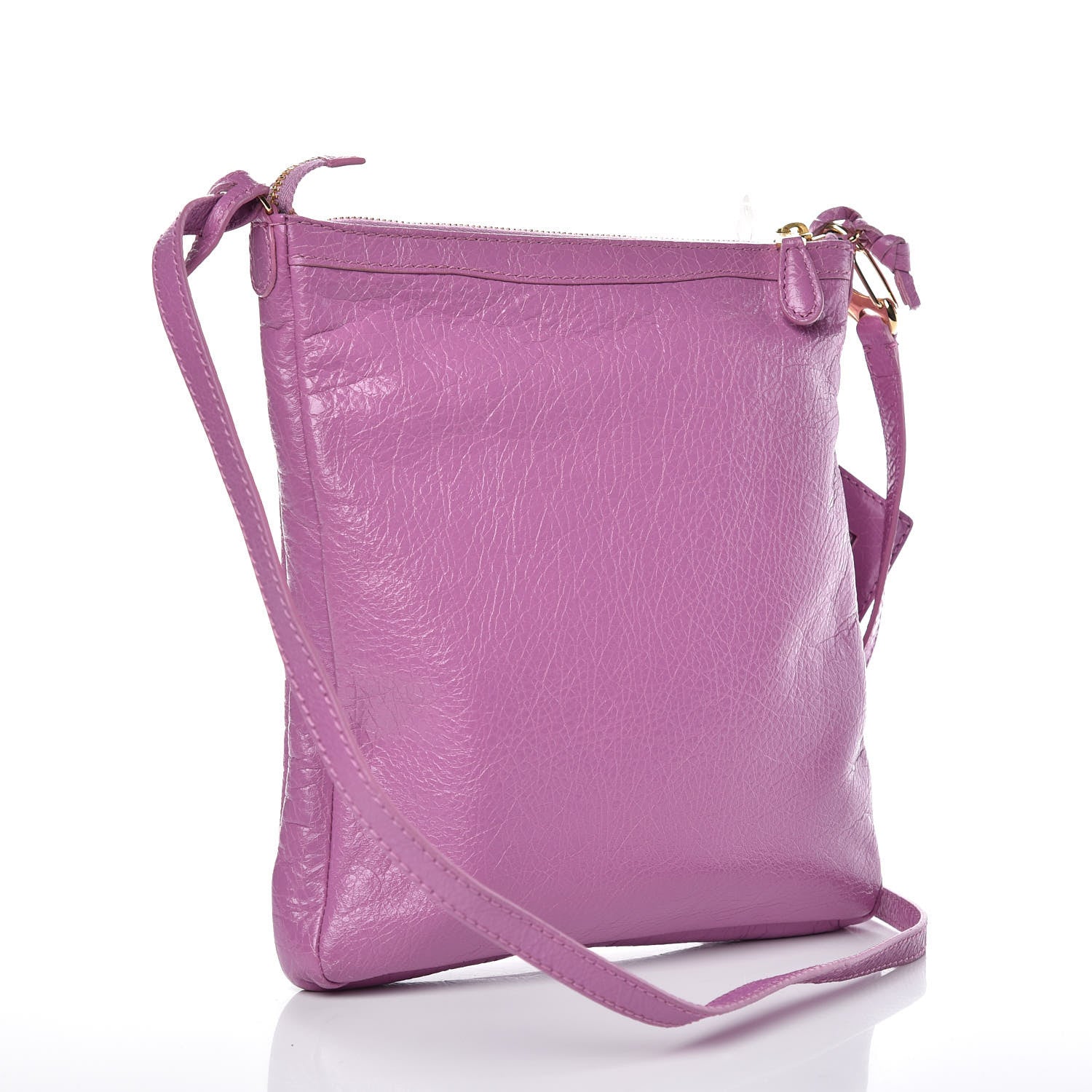 Balenciaga Agneau Giant 12 Gold Hardware Flat Crossbody Rose Berlingot 3 of 11
