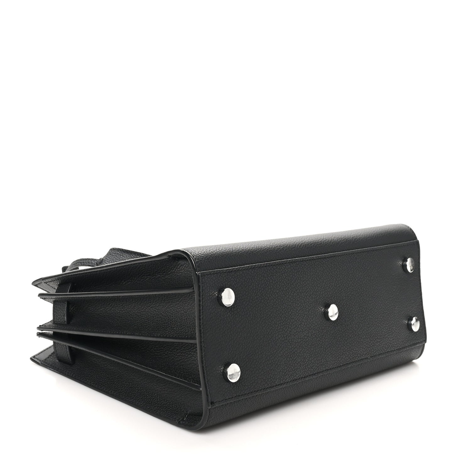 Grained Calfskin Baby Sac De Jour Black