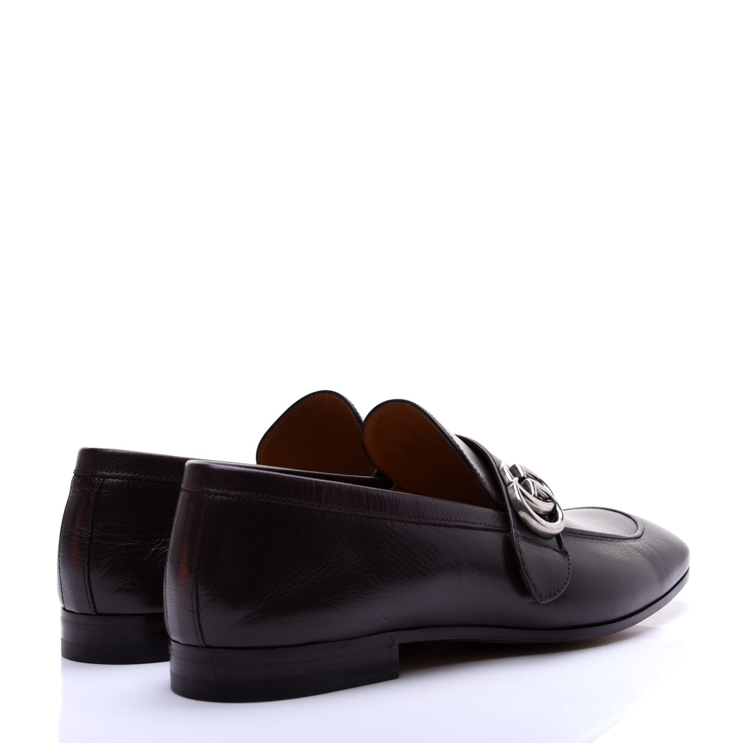 Goatskin Mens GG Loafers 9.5 Cocoa