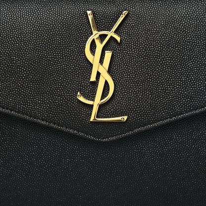 Saint Laurent Grain De Poudre Uptown Pouch Black 8 of 11