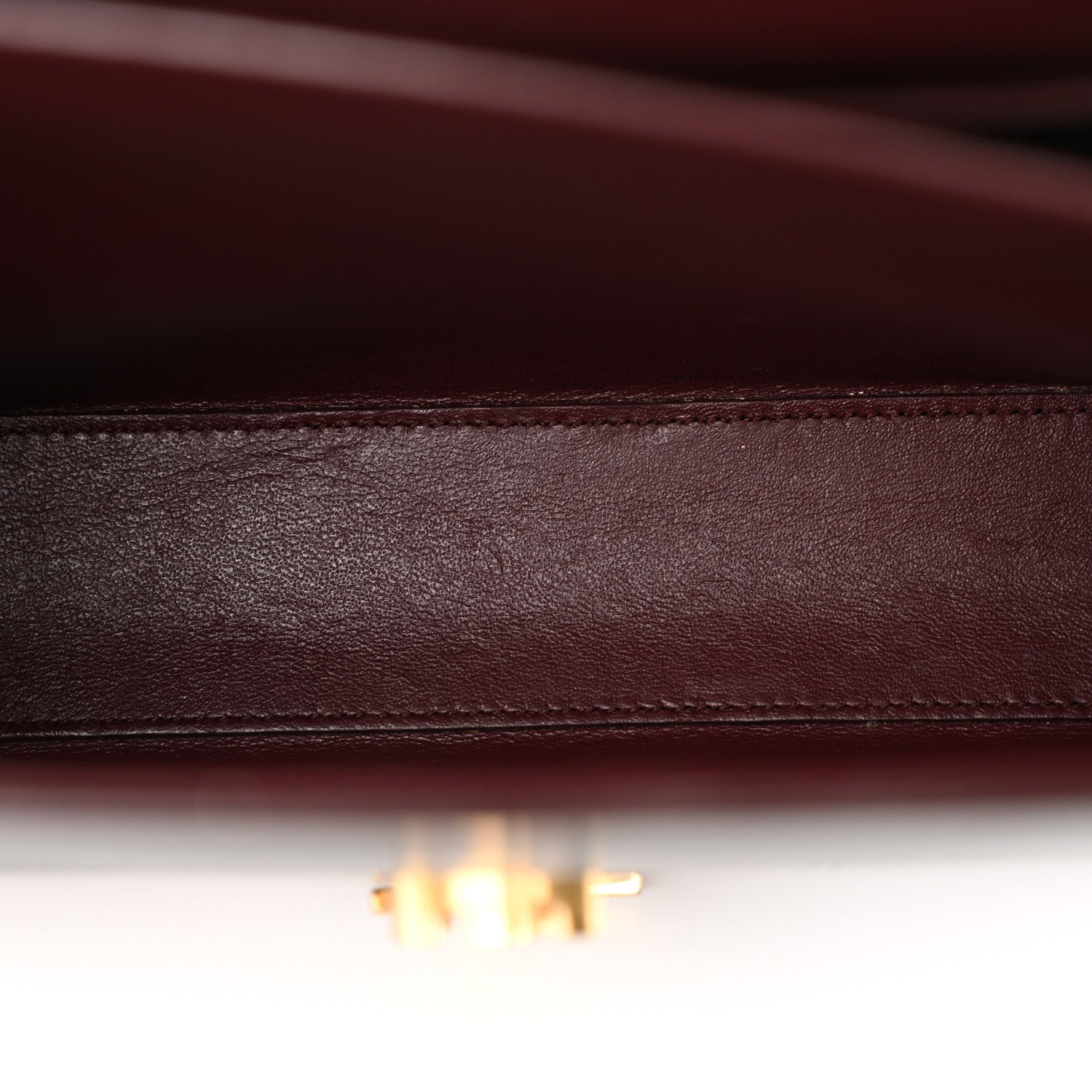 Saint Laurent Smooth Calfskin Medium Classic Monogram Cassandra Top Handle Black Rouge Legion 11 of 25