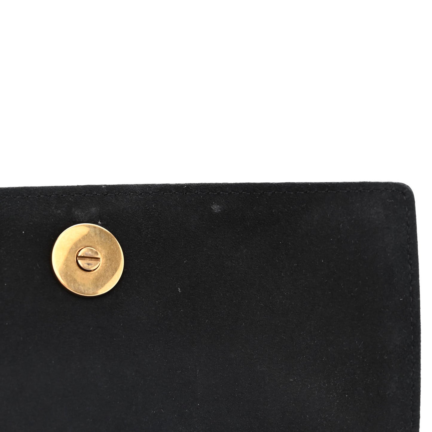 Patent Studded Diorama Flap Bag Black