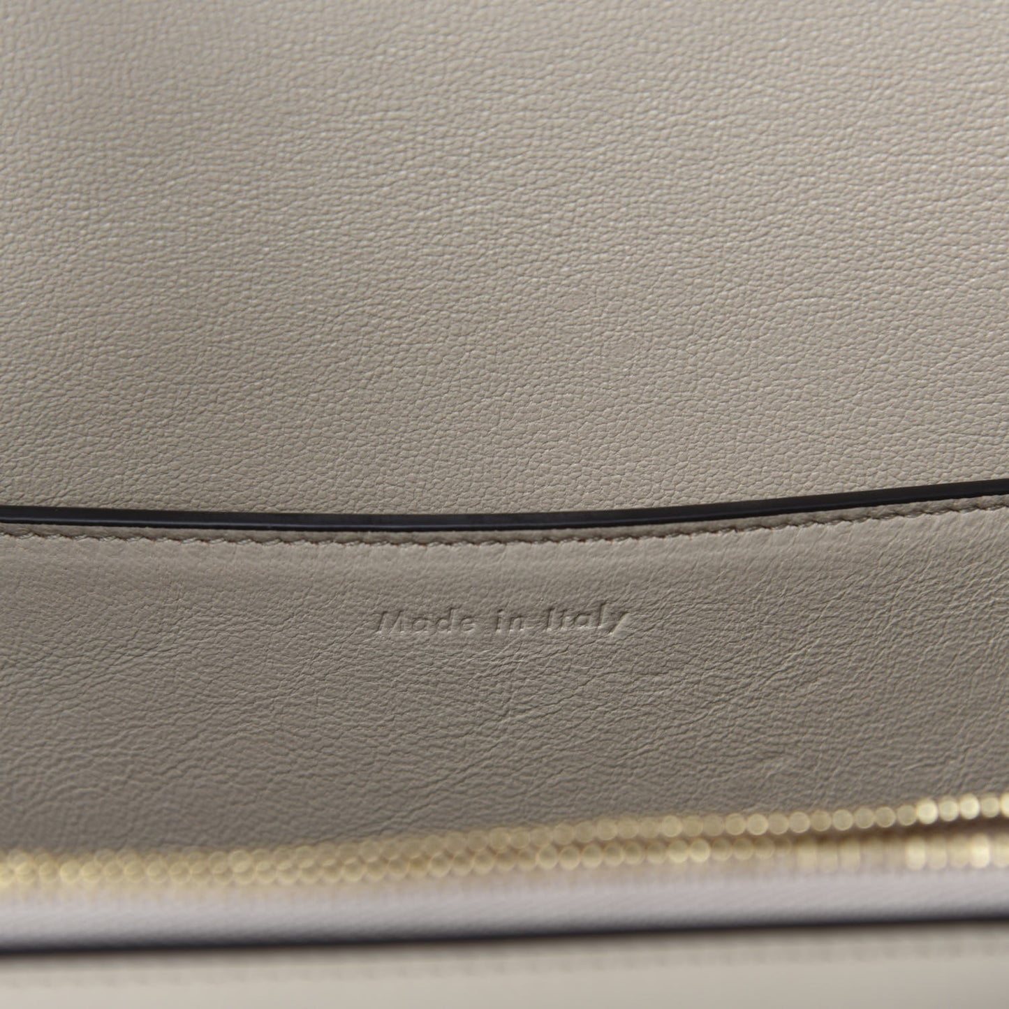 Shiny Smooth Calfskin Medium Frame Shoulder Bag Grege Storm